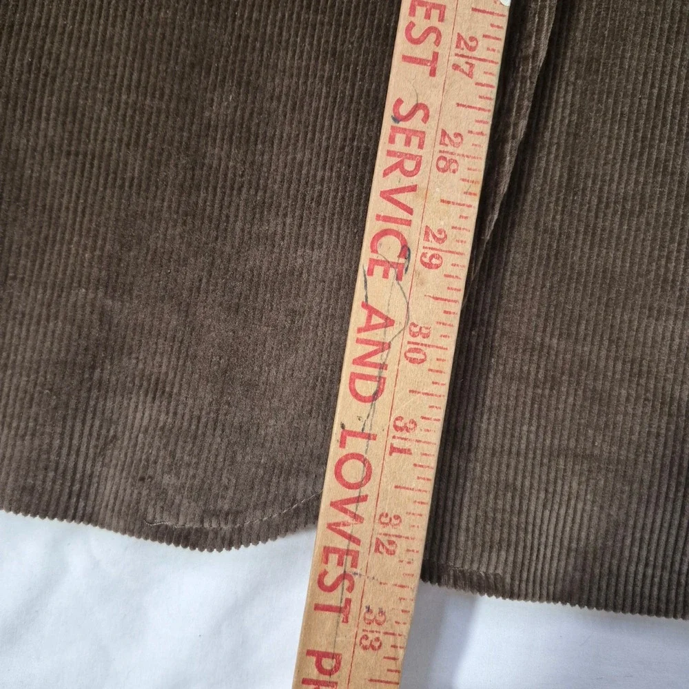 Stafford Essentials Blazer Mens‎ 42R Brown Corduroy Classic Fit Paisley Lining